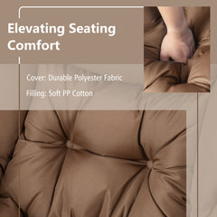 Lazy Chair with Ottoman-Coffee