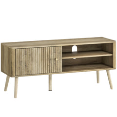 HOMCOM TV Stand Cabinet for TVs up to 55" - Oak