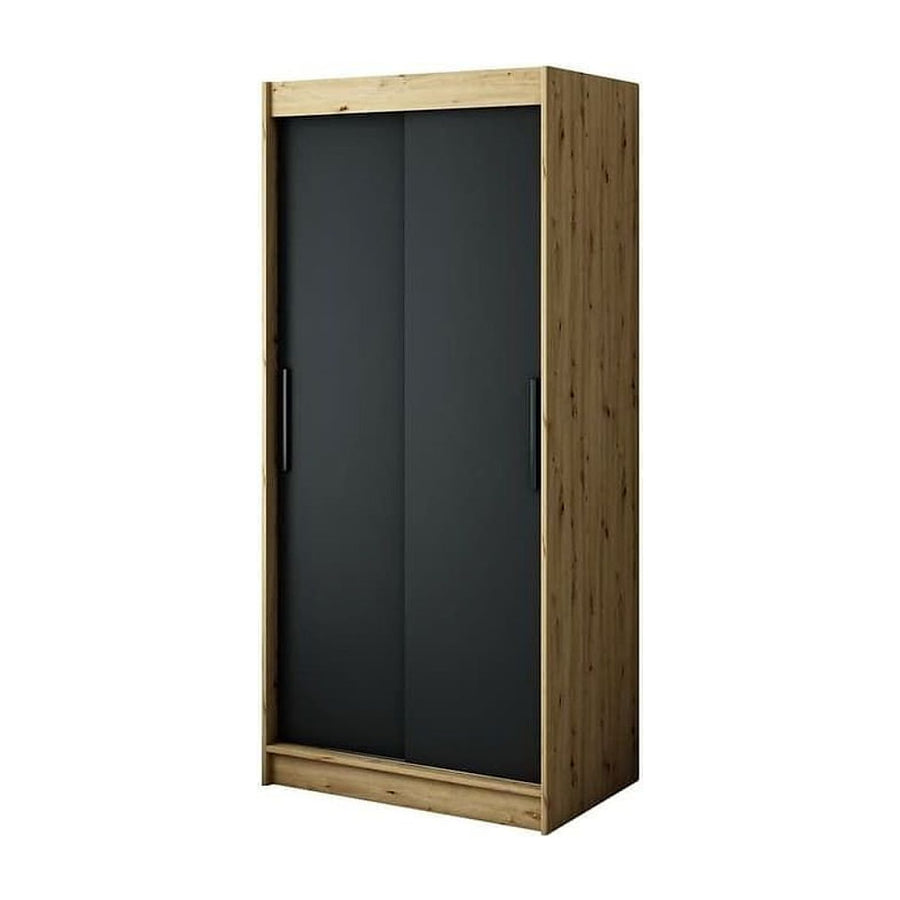 Leto T Sliding Door Wardrobe 100cm