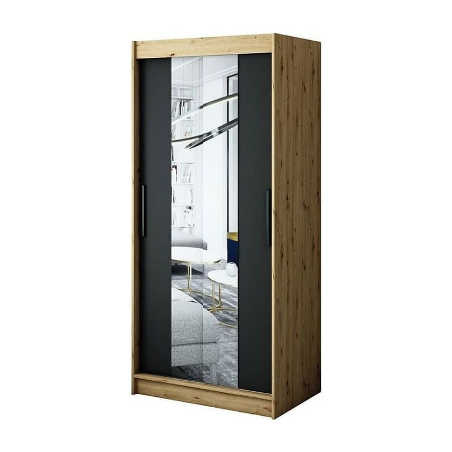 Leto T1 Sliding Door Wardrobe 100cm