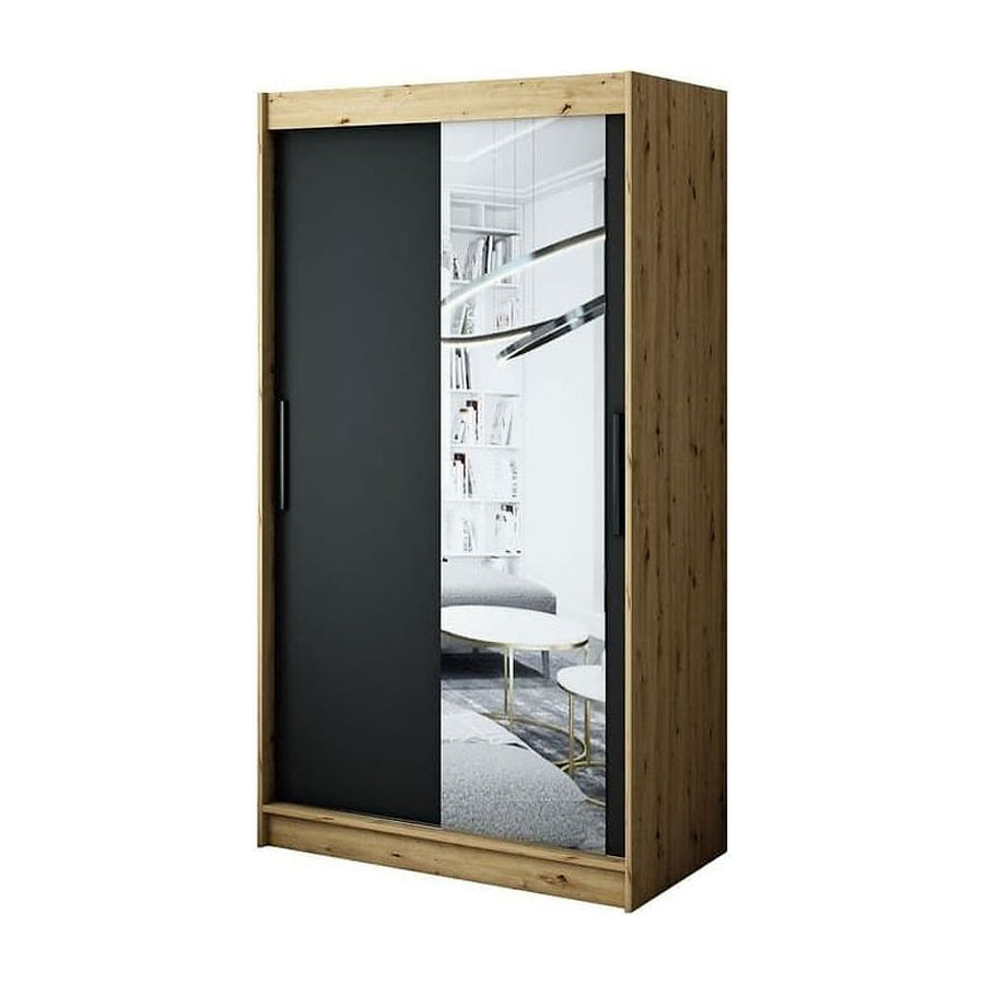 Leto T2 Sliding Door Wardrobe 120cm