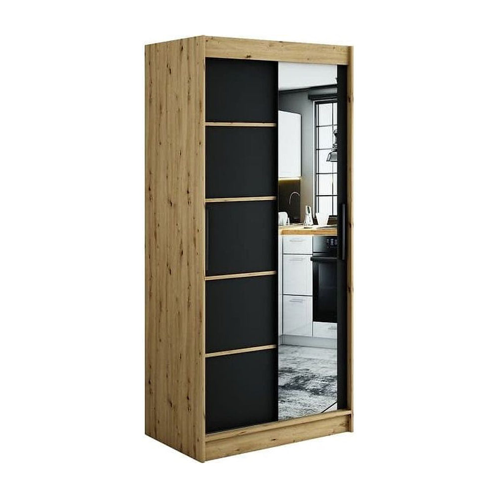 Leto V2 Sliding Door Wardrobe 100cm