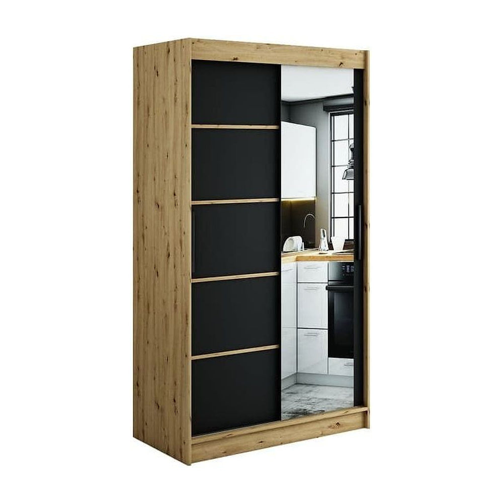 Leto V2 Sliding Door Wardrobe 120cm