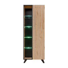 Liam Tall Display Cabinet 70cm