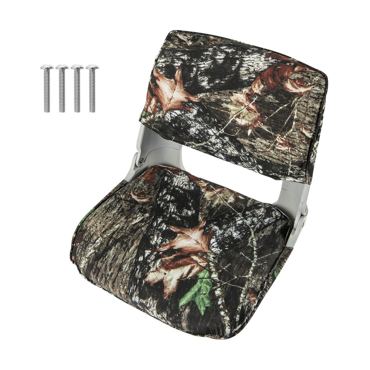 Low Back Padded Boat Seat with 4 Bolts and Thick Sponge Padding