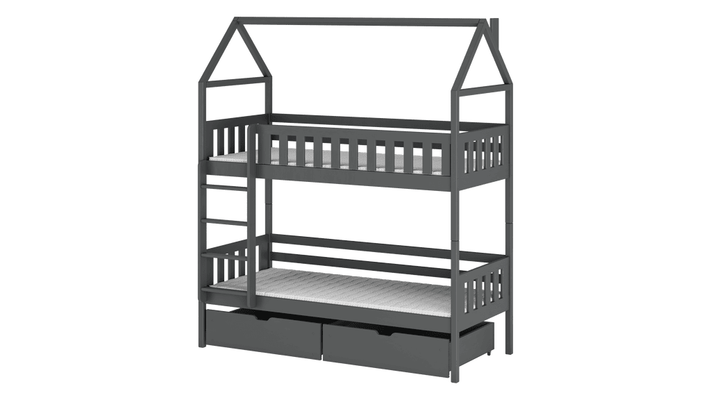 Wooden Bunk Bed Gaja With Storage