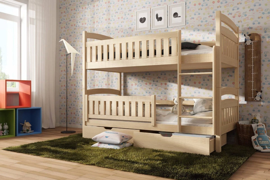 Wooden Bunk Bed Ignas with Storage - product image 12