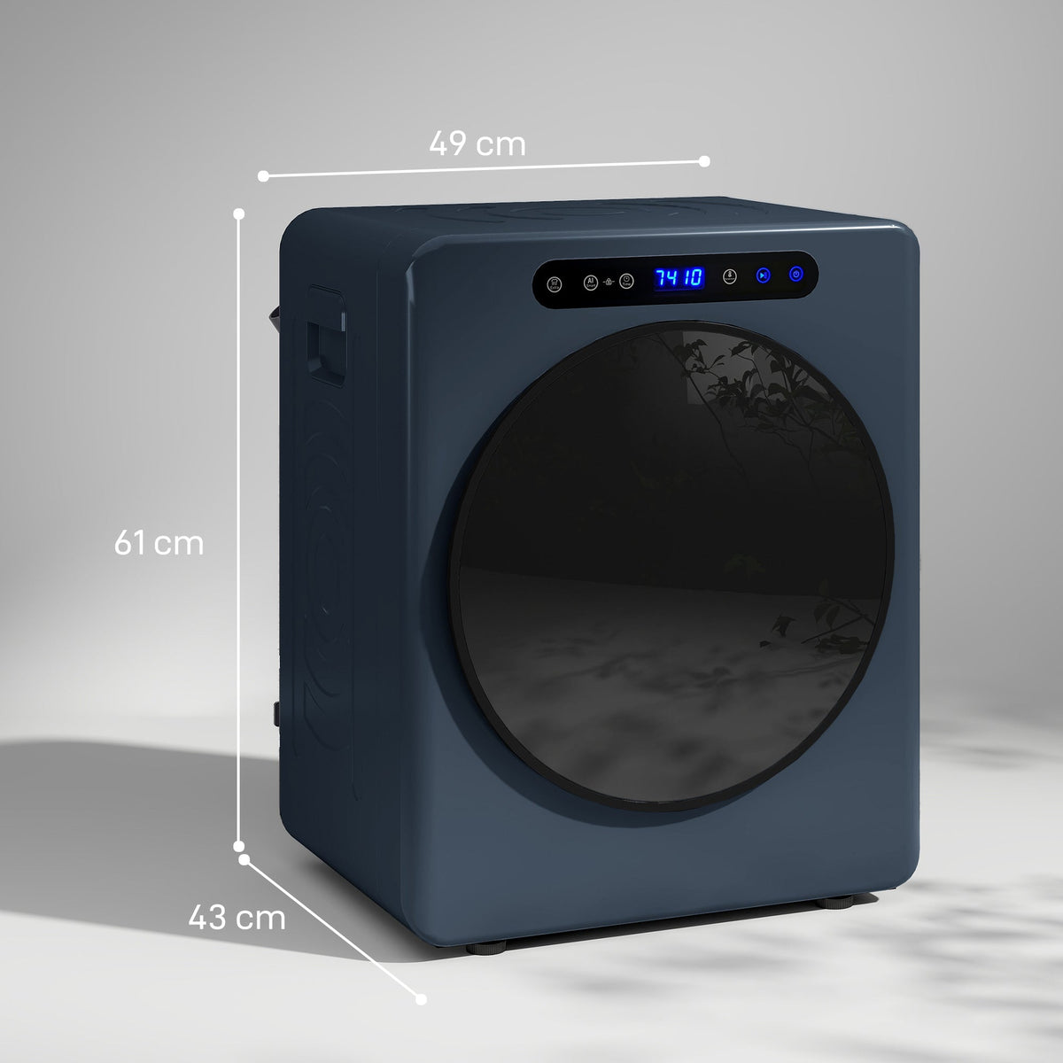 HOMCOM 5kg Compact 40-60℃  Tumble Dryer Blue
