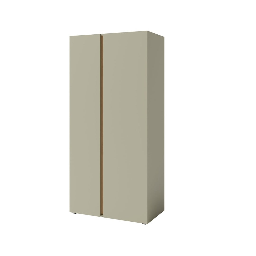 Luca LC3 Hinged Door Wardrobe 90cm in Eucalyptus