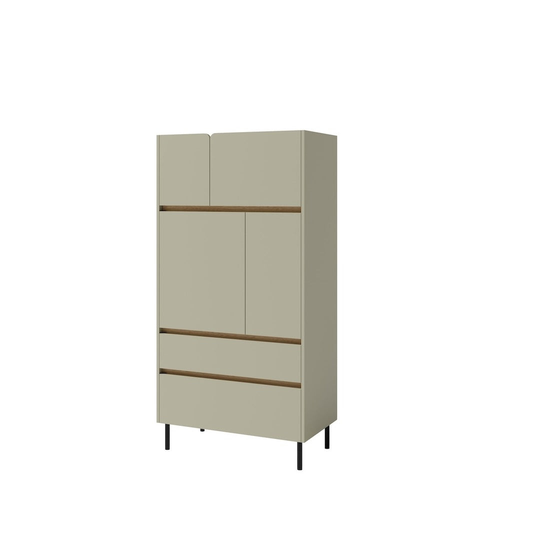 Luca LC5 Highboard Cabinet 80cm in Eucalyptus