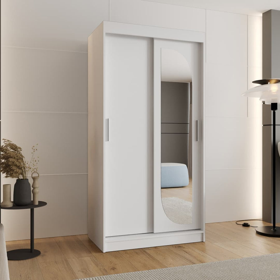 Lucy Sliding Door Wardrobe 100cm