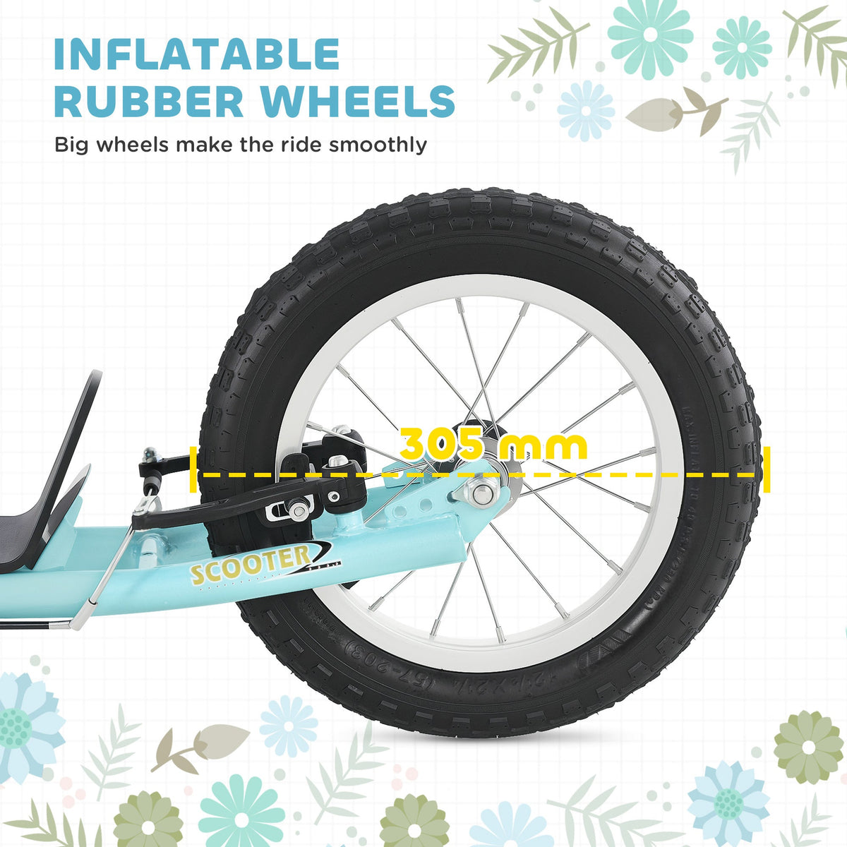 HOMCOM Teen Kids Stunt Scooter w