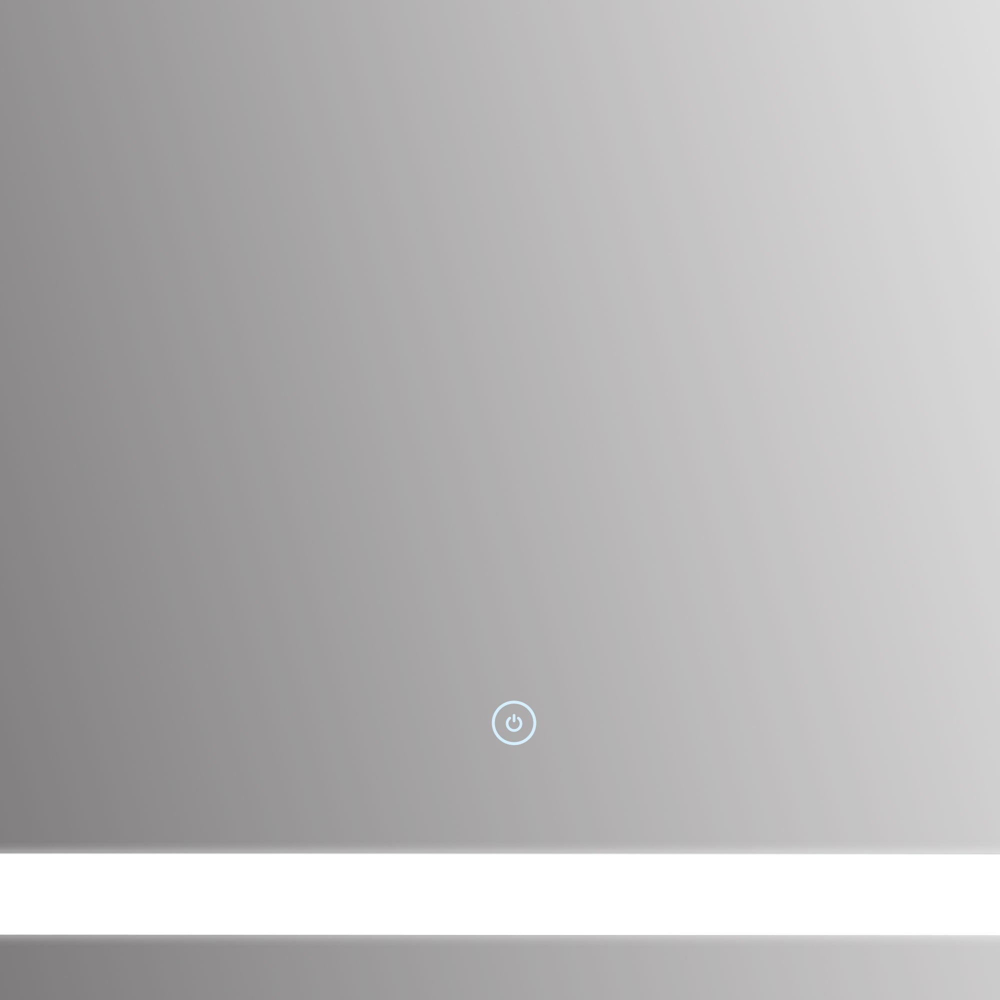 kleankin 80x60cm LED Bathroom Mirror Wall Mounted Vanity Light Illuminated w/ Touch Switch Accessories Home Furnishings