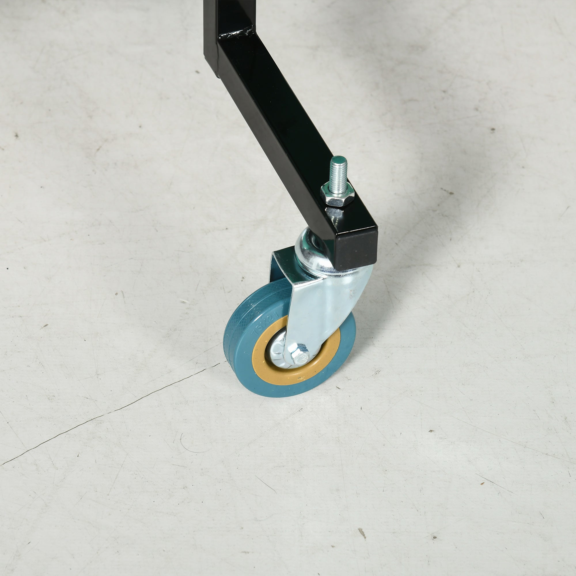 SPORTNOW 9FT Folding Tennis Table, with 8 Wheels, for Indoor Use, Green