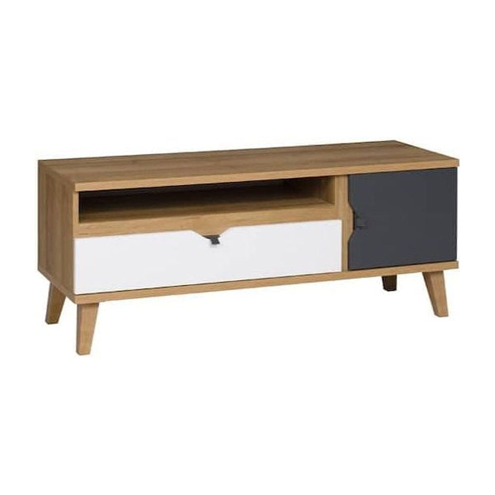 Memone TV Cabinet 120cm, a kids TV cabinet with a drawer and a cupboard