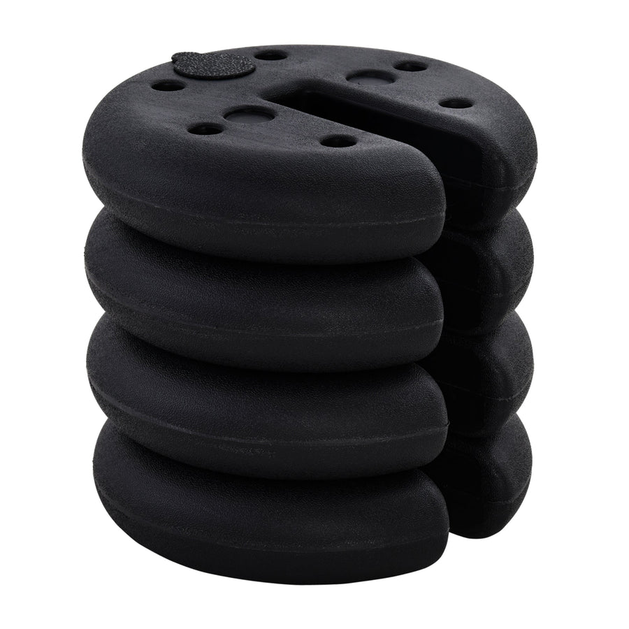 Outsunny Pop up Canopy Weight Set of 4, Heavy Duty Sand Fillable Tent Leg Weights for Marquee Party Tent Canopy, Total 20kg