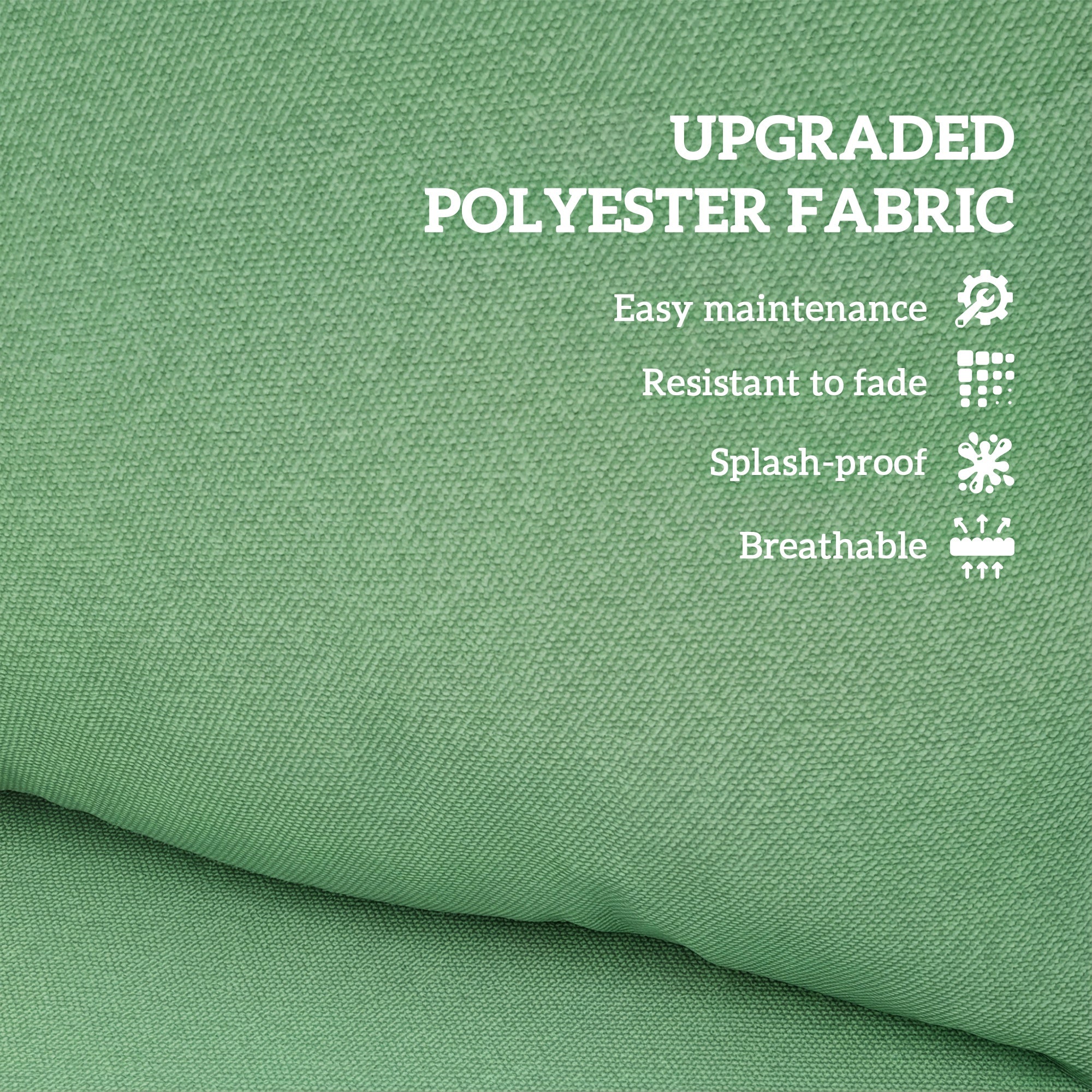 Outsunny Seat and Back Padded Cushion Set, CUSHION ONLY - Green