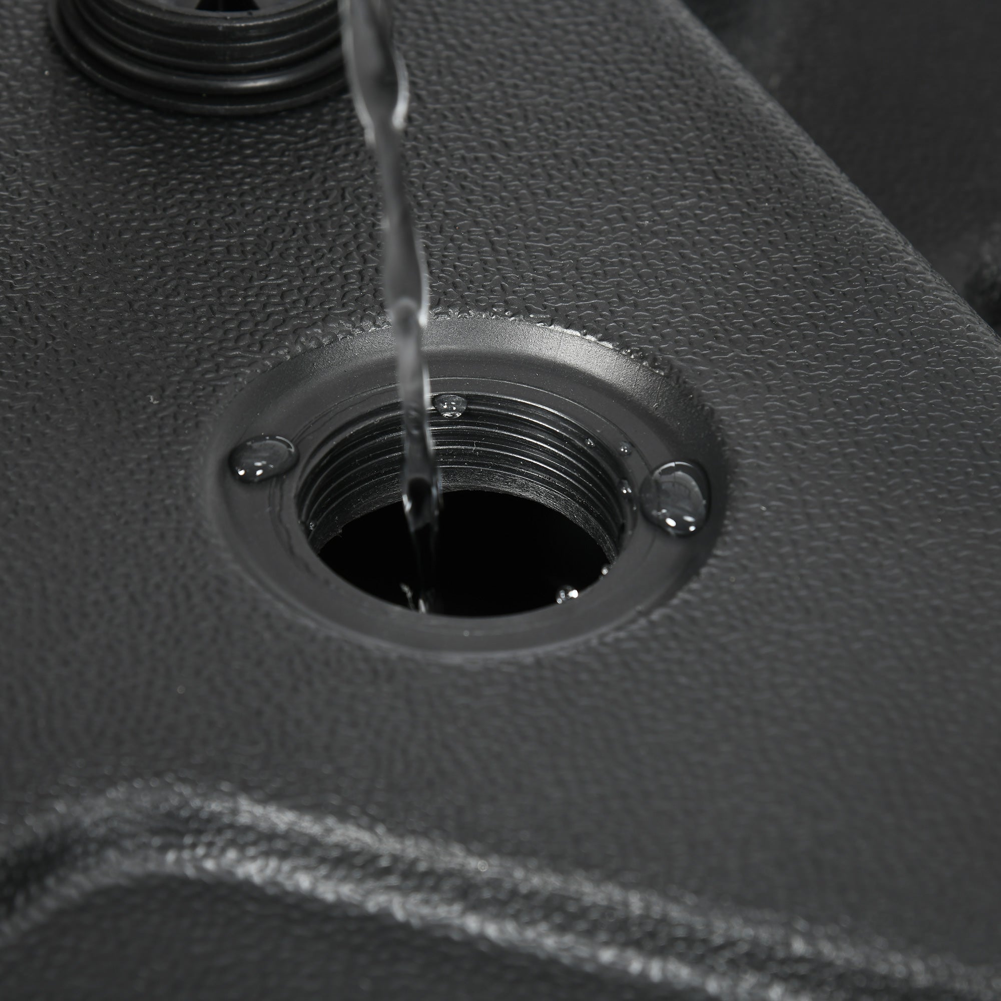 Outsunny Umbrella Weights for Cantilever Parasols, Set of 2 Heavy Duty Parasol Base Weights, 110kg Sand or 70kg Water Filled, Black