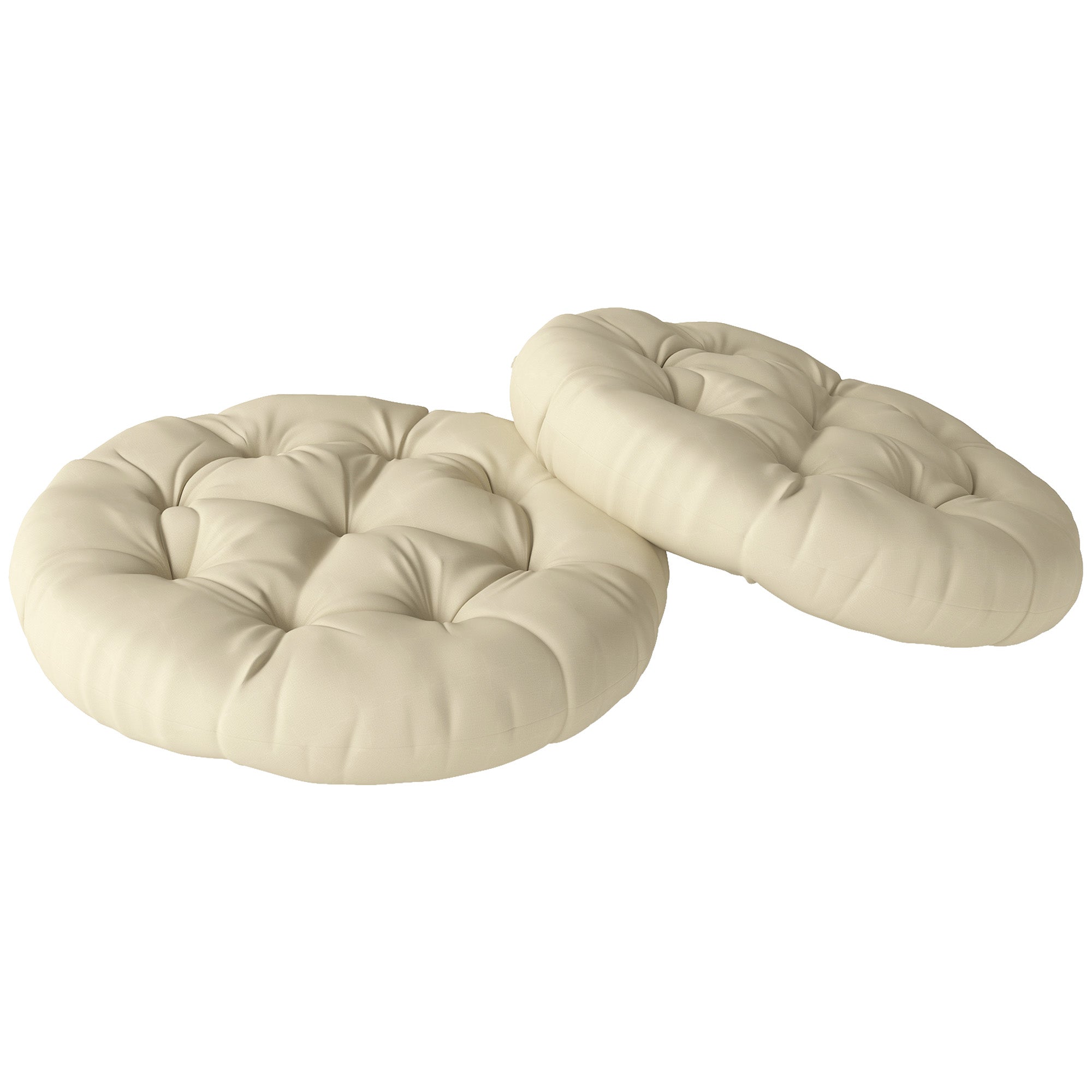 Outsunny Set of Two 60cm Outdoor Cushions - Beige