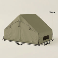 Outsunny Inflatable Tent Waterproof for Camping Blow Up Tent with Pump Carry Bag for 2-4 Person