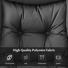 Lazy Chair with Ottoman-Grey
