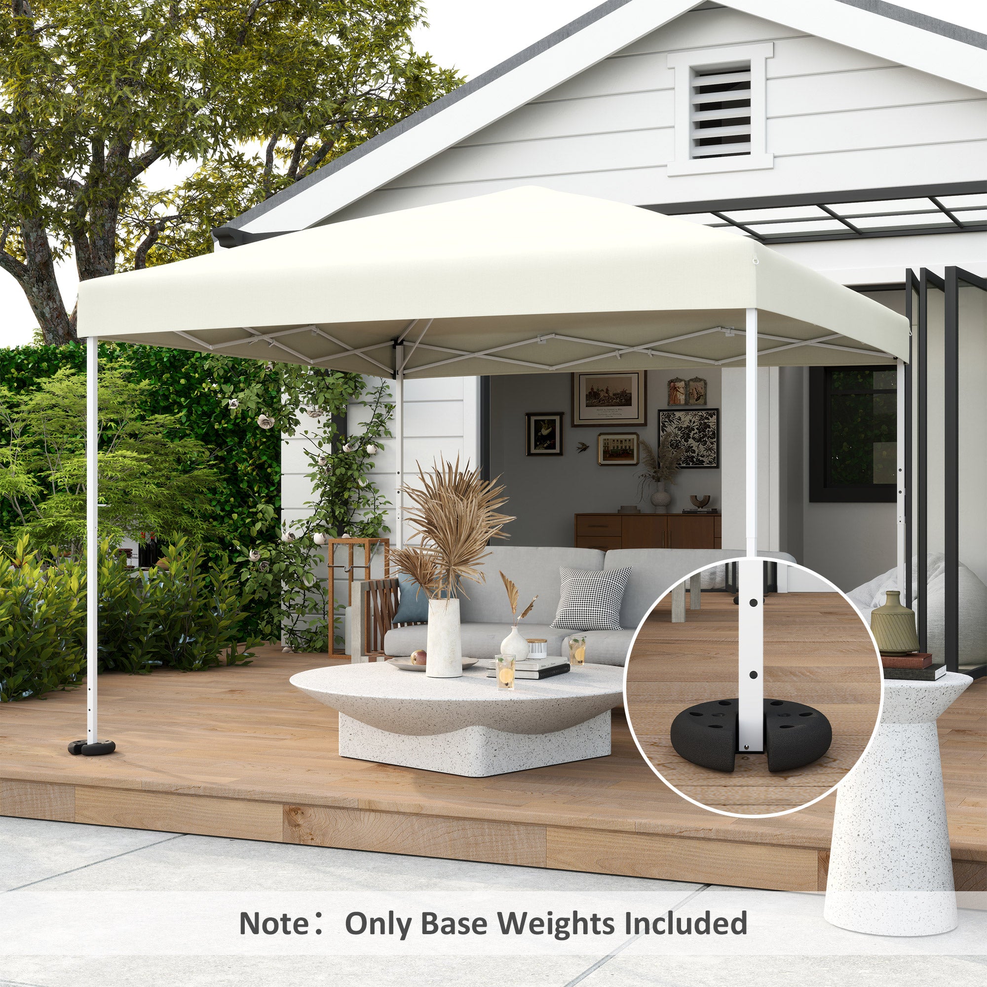 Outsunny Pop up Canopy Tent Weights Set of 4 PCs, Leg Weights for Marquee Party Tent Outdoor Canopy 8.8KG