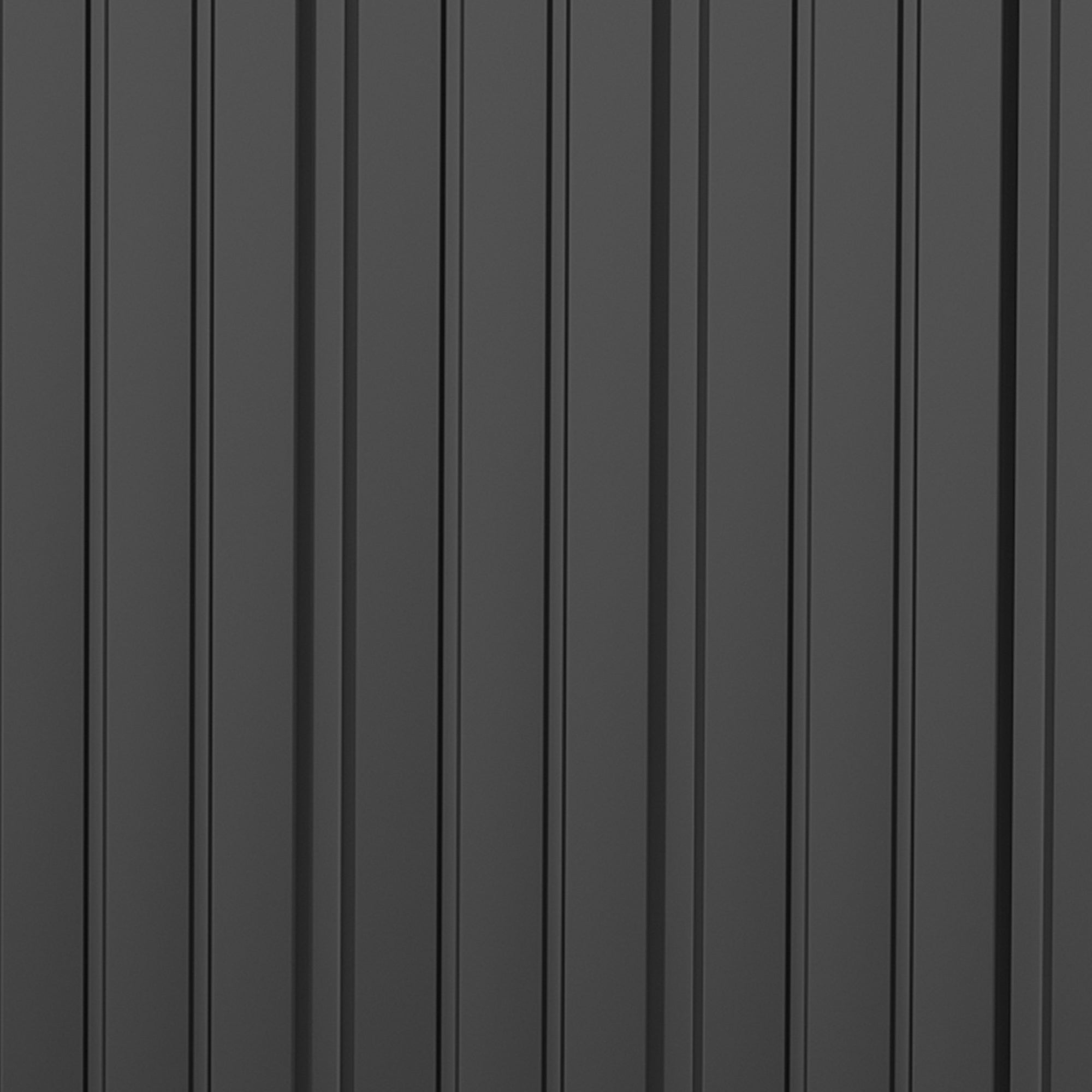 Outsunny 5.3 x 3.1ft Corrugated Steel Garden Shed - Black