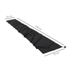 Outsunny Parasol Cover, Cantilever Umbrella Cover for 2-3.5 m Parasols, 420D Oxford Fabric Banana Umbrella Protector with Zipper for Outdoor Garden, Patio, Black