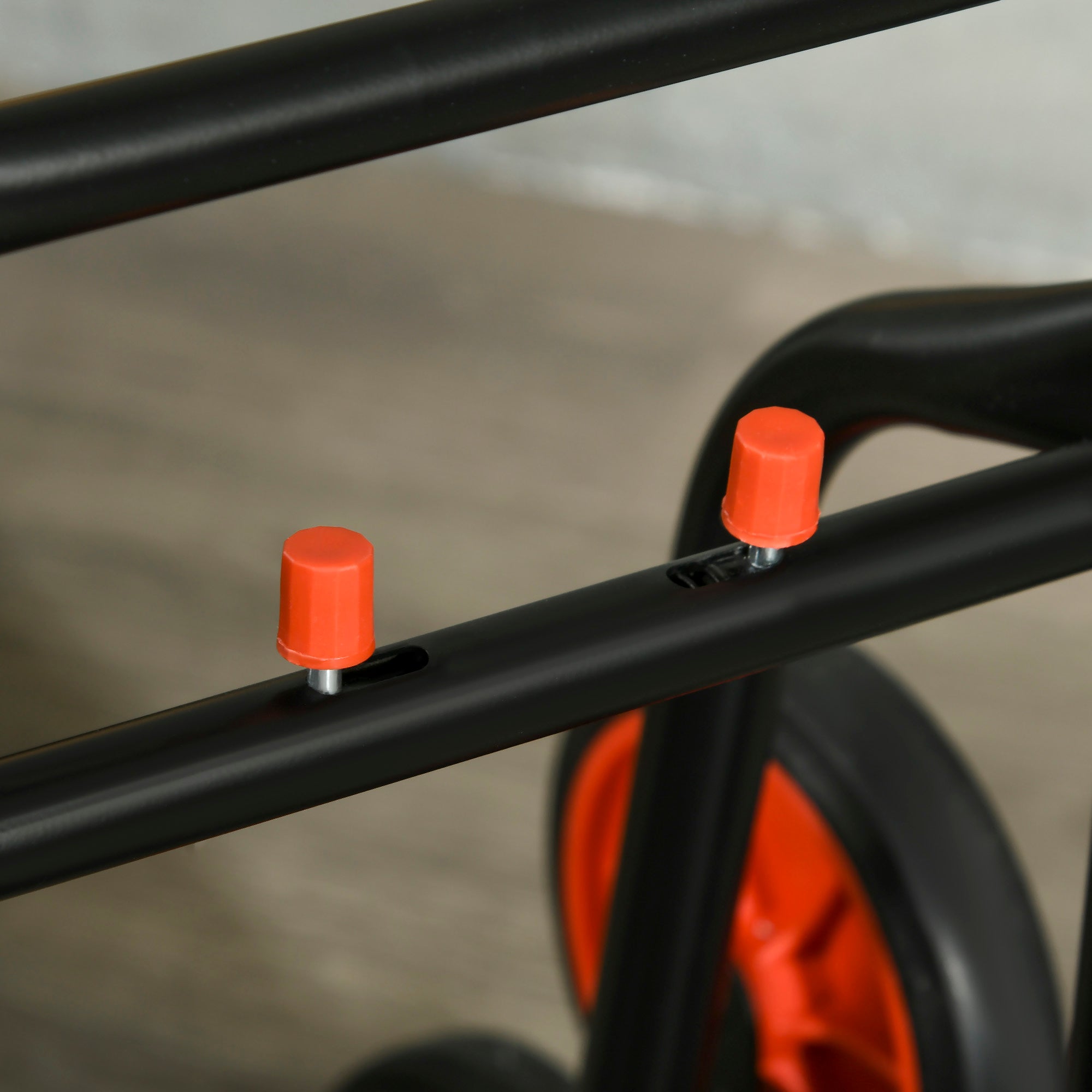 DURHAND Steel Folding Hand Truck, Heavy Duty Foldable Trolley on Wheels, Multi-Purpose Sack Truck Moving Trolley, 120kg, Red