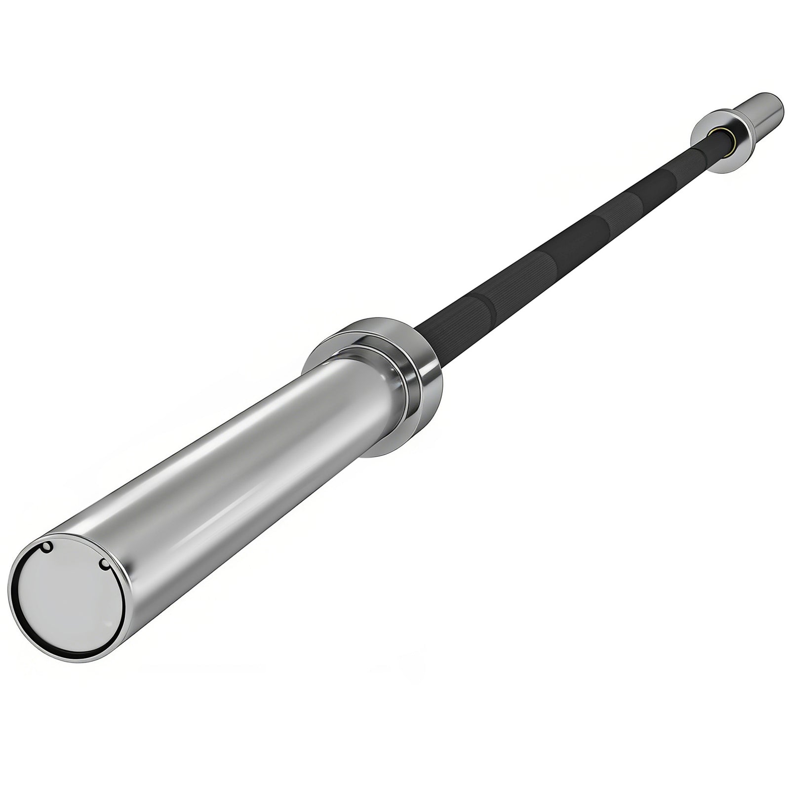 SPORTNOW 210cm Olympic Barbell Bar for 5cm Weight Plates, with Spring Clips, 19kg