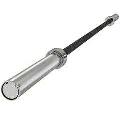 SPORTNOW 210cm Olympic Barbell Bar for 5cm Weight Plates, with Spring Clips, 19kg