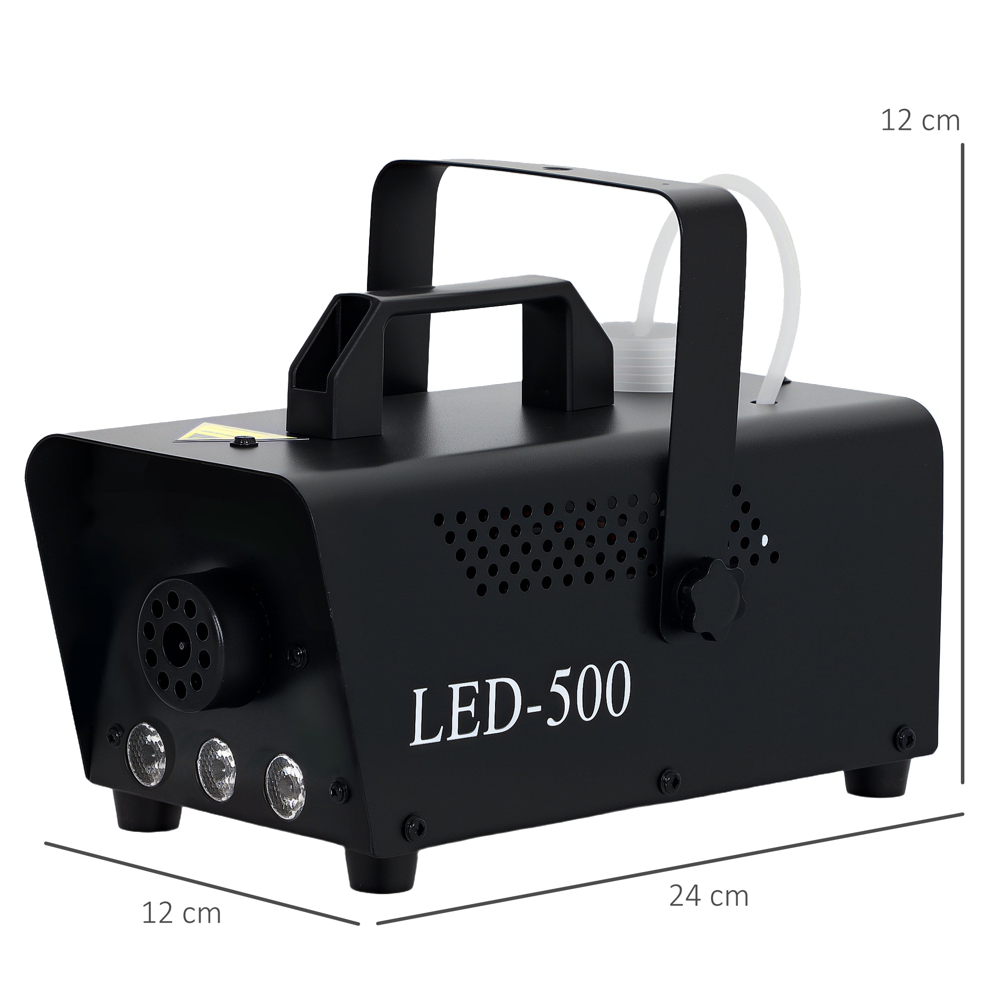 HOMCOM Halloween Smoke Machine with 3 RGB LED Lights and 4 Effects