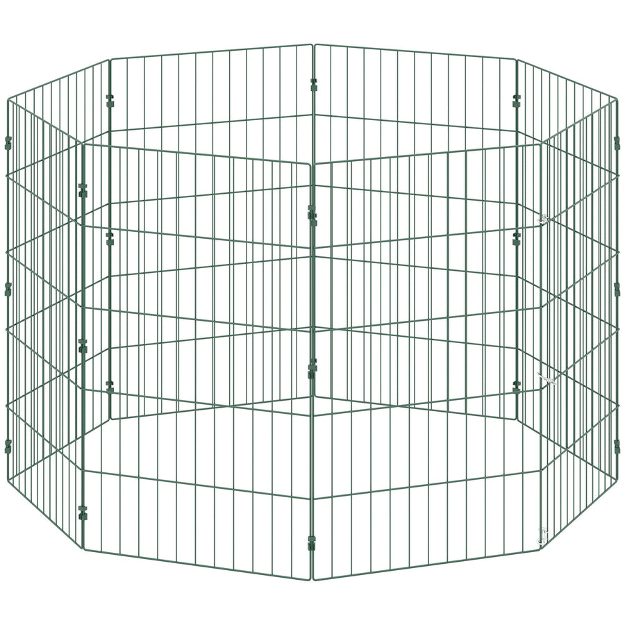 PawHut 8 Panel Pet Playpen for Medium Dogs Indoor Outdoor 80 cm Height