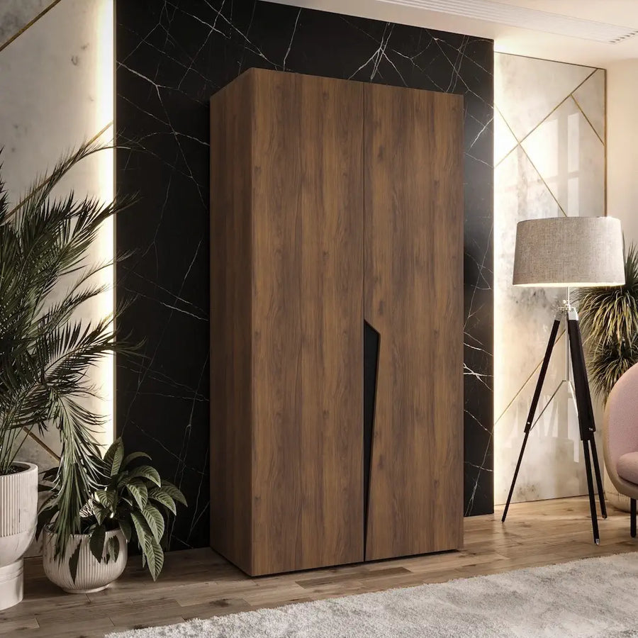 Piano I Hinged Door Wardrobe 100cm