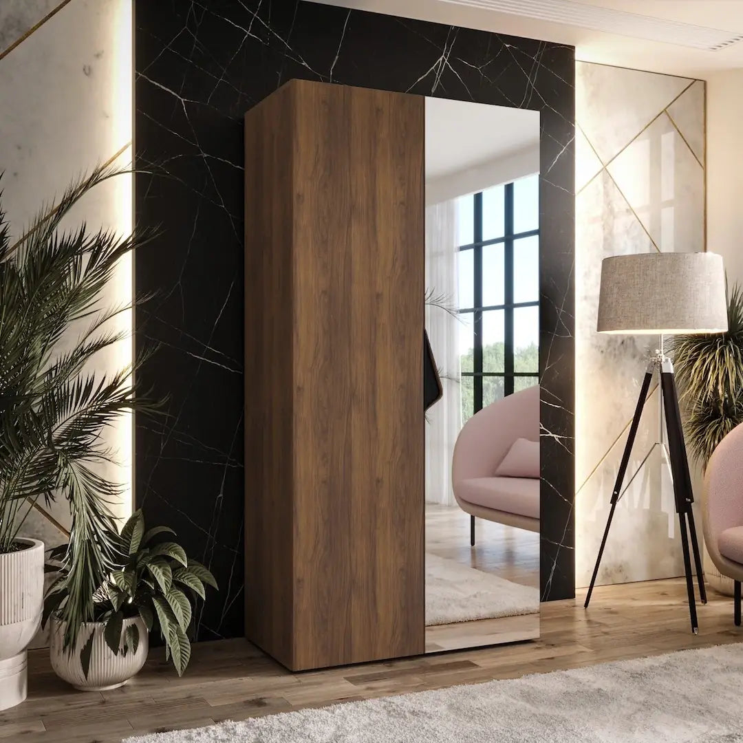 Sandi II Hinged Door Wardrobe 100cm