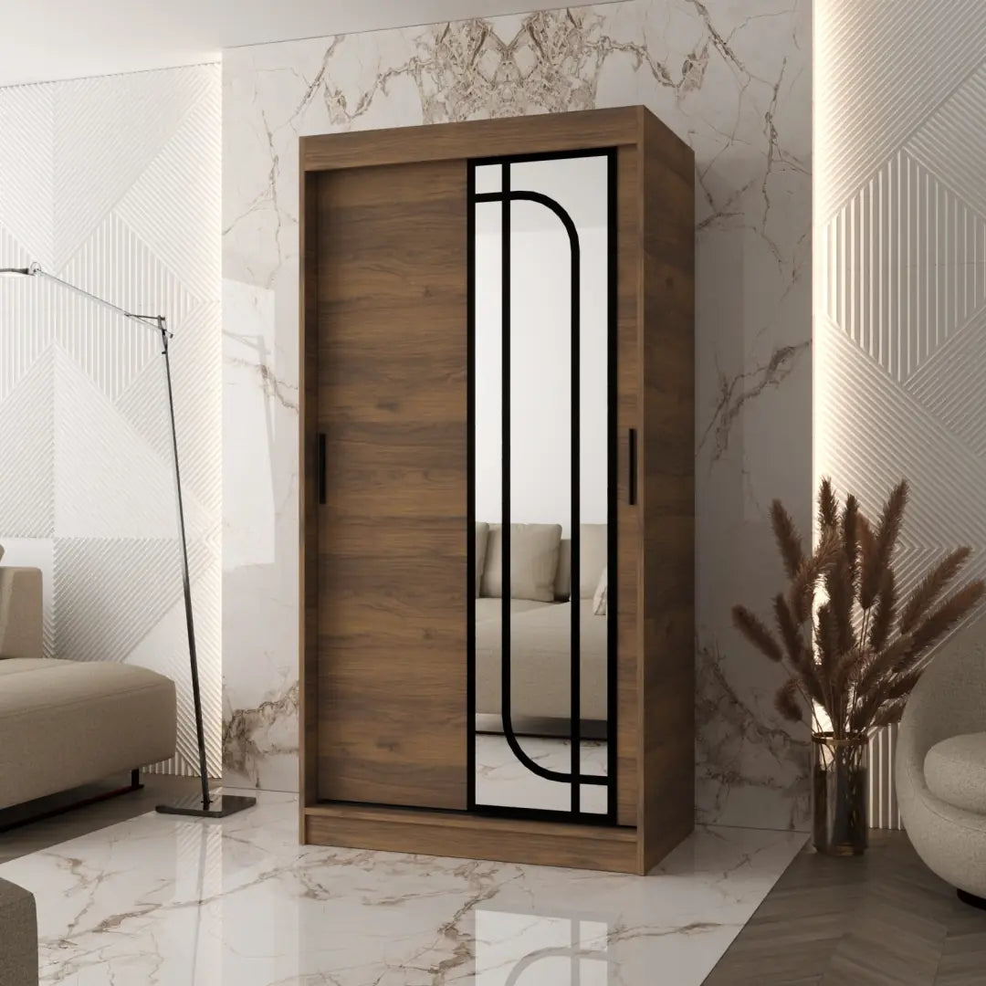 Alabama Sliding Door Wardrobe 100cm