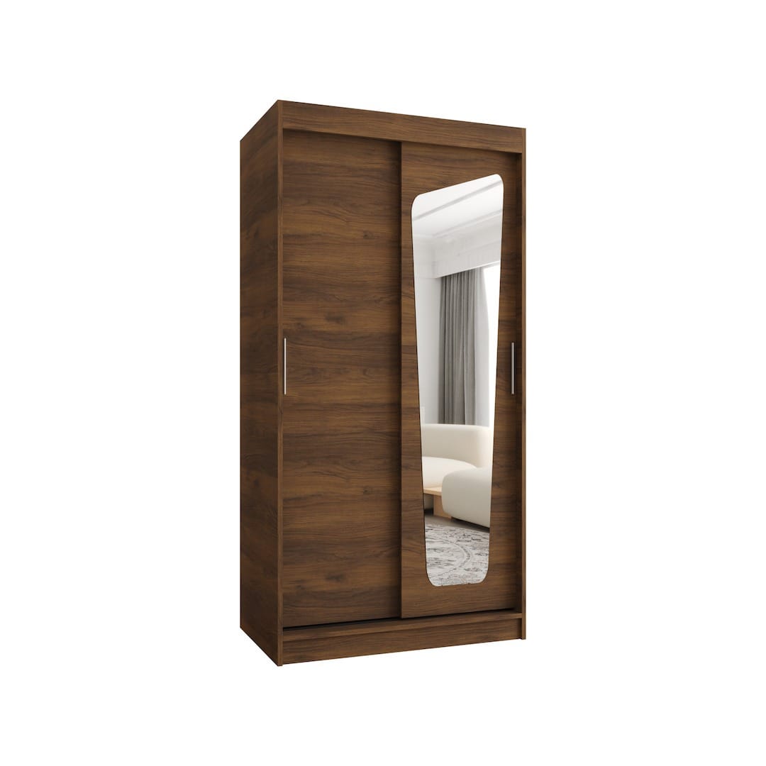 Moka Sliding Door Wardrobe 100cm