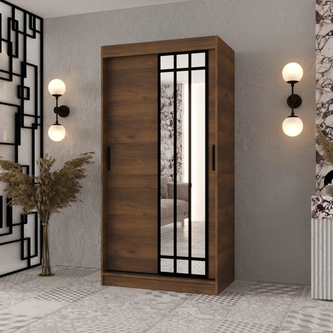 Almeria Sliding Door Wardrobe 100cm