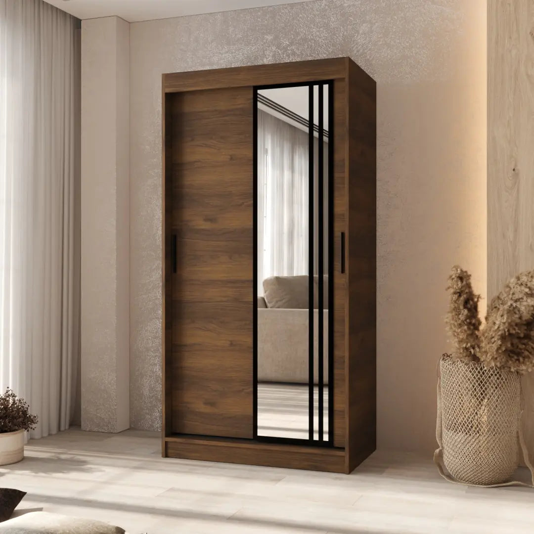 Asved Sliding Door Wardrobe 100cm