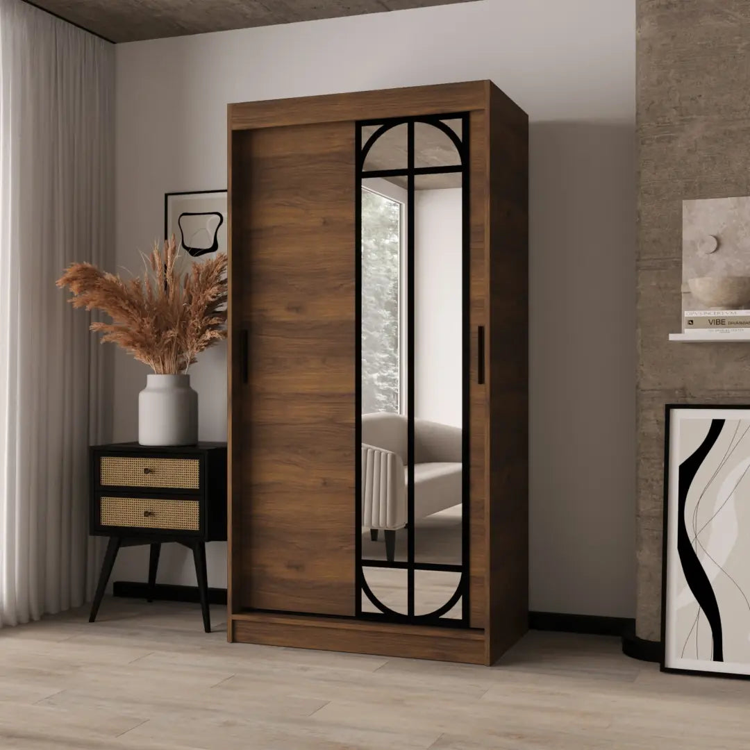 Lugo Sliding Door Wardrobe 100cm