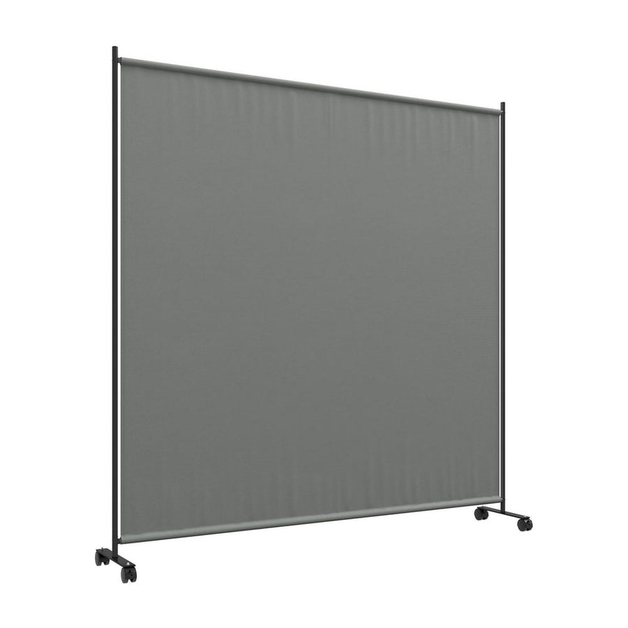 Outsunny 183 x 181cm Outdoor Privacy Screen, with Wheels - Dark Grey