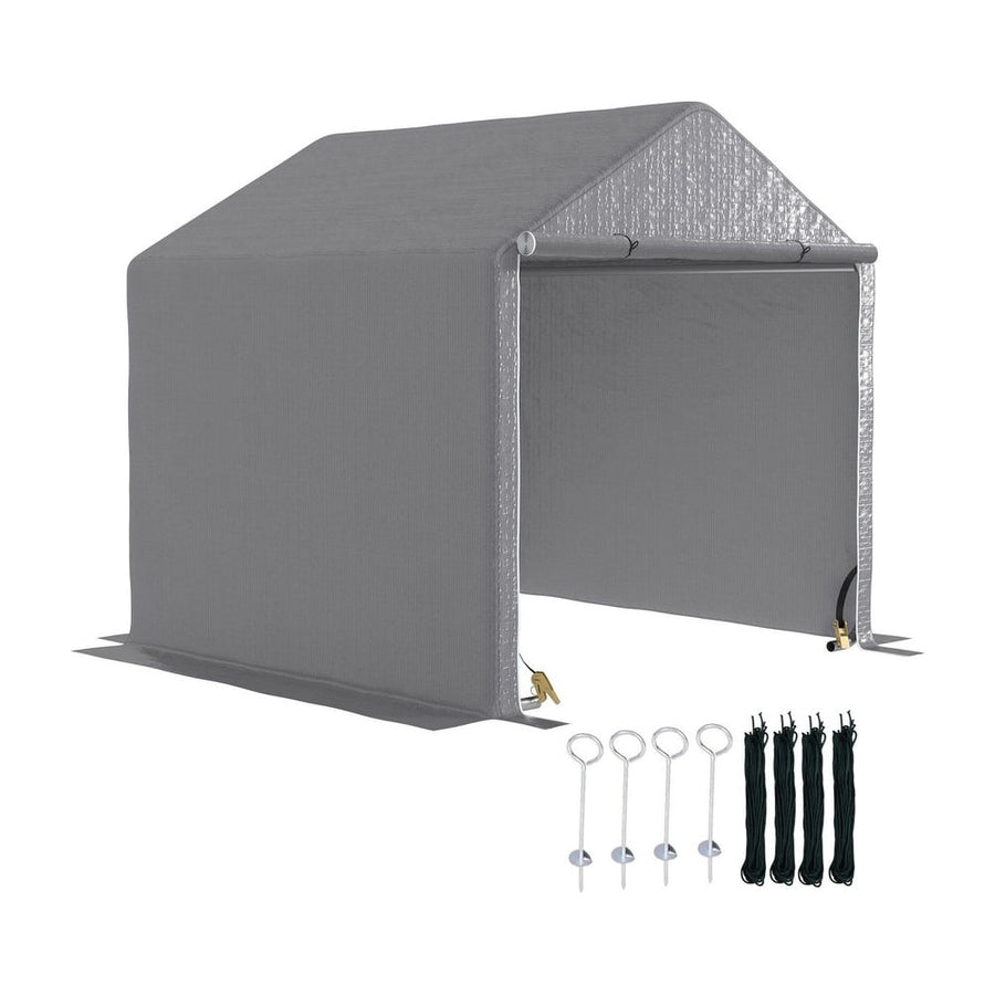 Outsunny 2 x 2m Garden Fabric Storage Tent - Grey