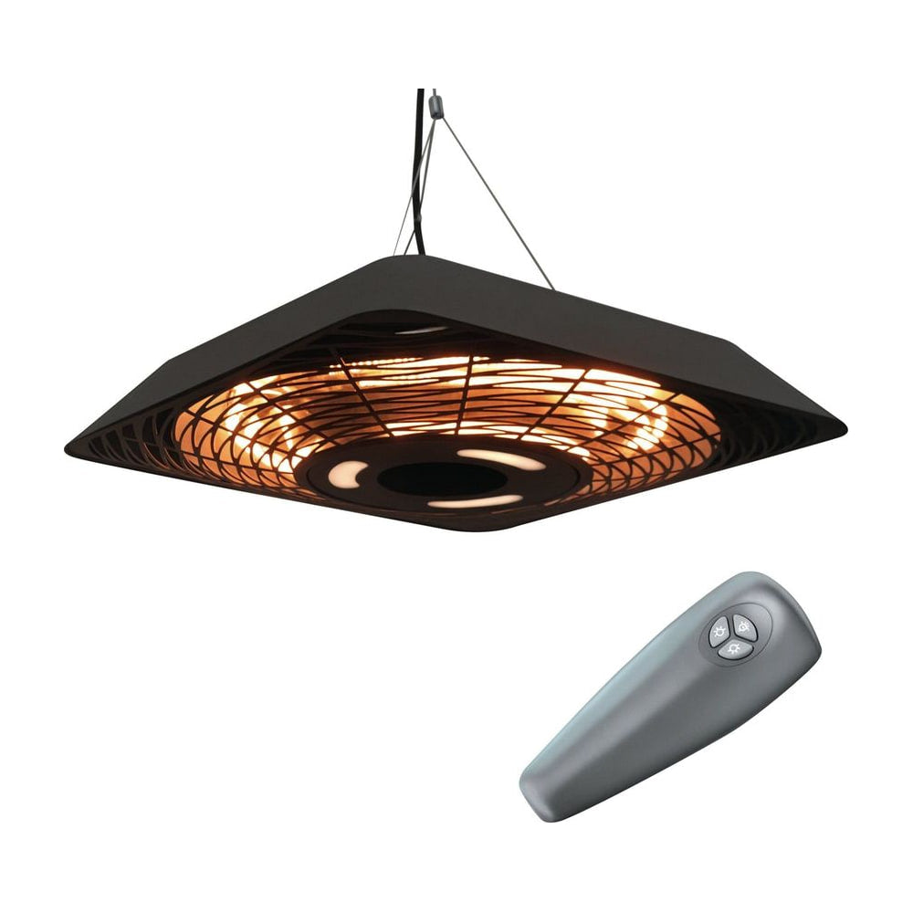 Outsunny 2000W Electric Hanging Patio Heater Ceiling Mounted Halogen Heating with remote control