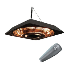 Outsunny 2000W Electric Hanging Patio Heater Ceiling Mounted Halogen Heating with remote control