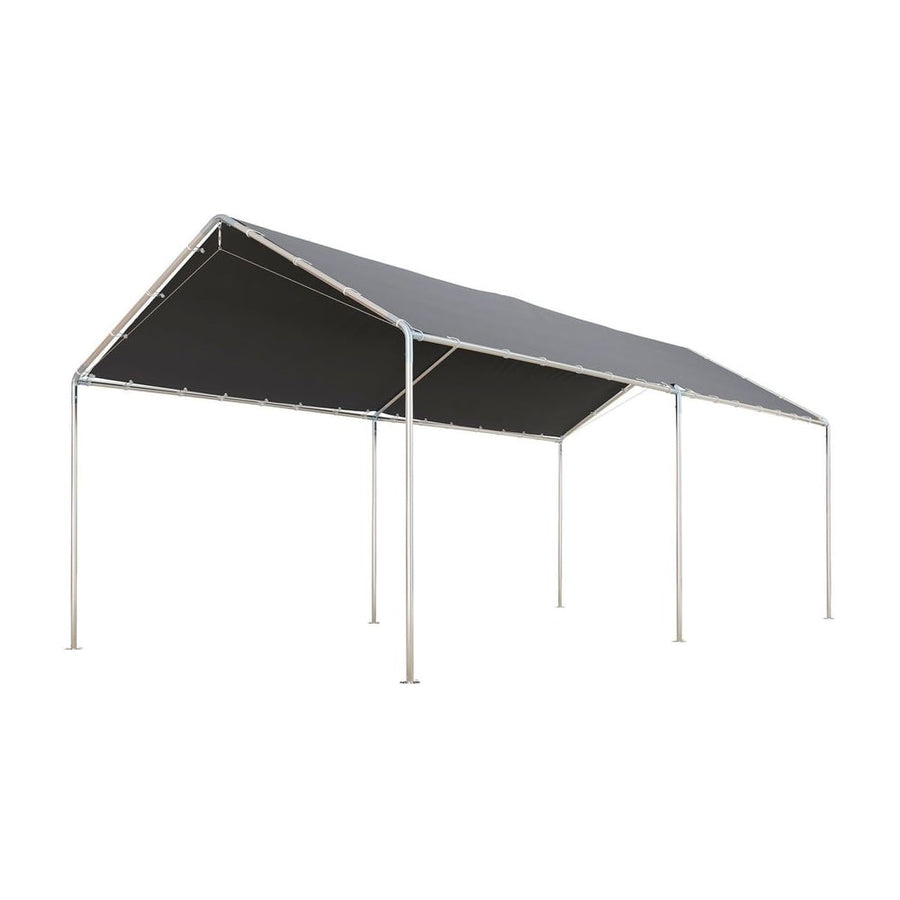 Outsunny 3 x 6m Heavy Duty Carport Garage Car Shelter Galvanized Steel Outdoor Open Canopy Tent Water UV Resistant