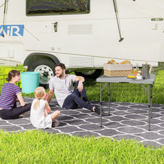 Outsunny 34/74cm Folding Camping Table in Grey