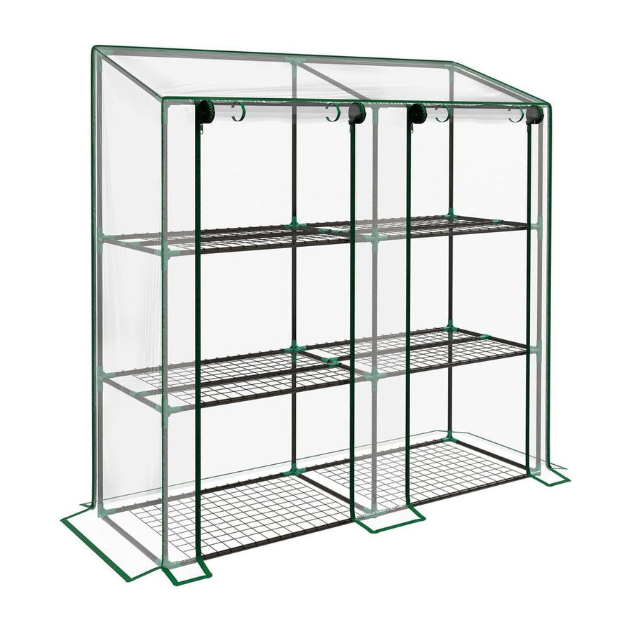Outsunny 46 x 143cm Mini Lean-To Greenhouse, with Three Inner Shelves