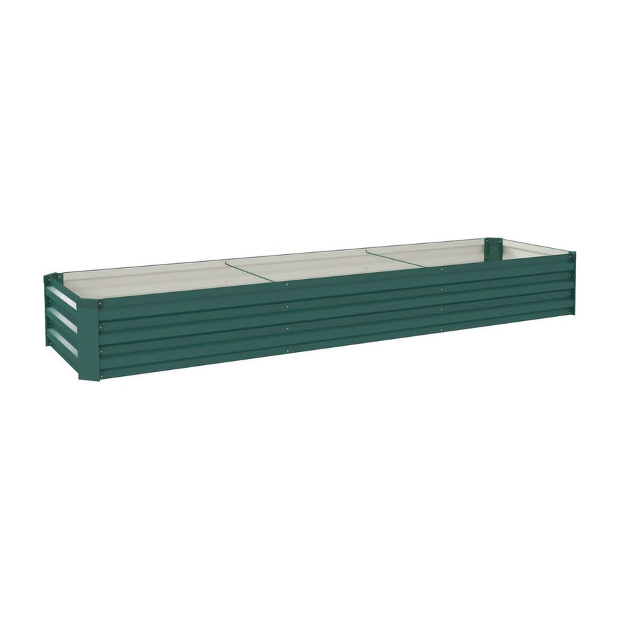 Outsunny 60 x 240cm Galvanised Steel Planter, with Open Bottom