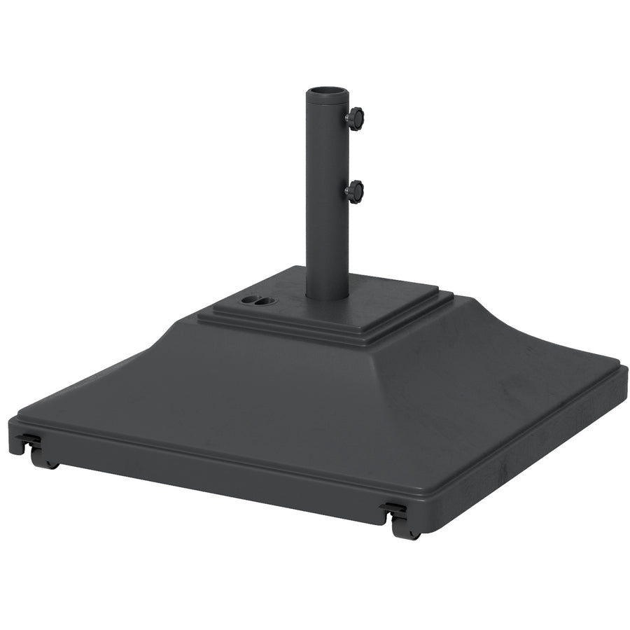 Outsunny 60kg Water/Sand Fillable Parasol Base in Black