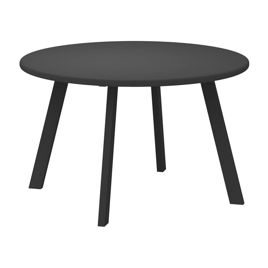 Outsunny 70cm Round Coffee Table, Outdoor Garden Table with Non-Slip Foot Pads and Metal Frame for Garden, Terrace, Balcony